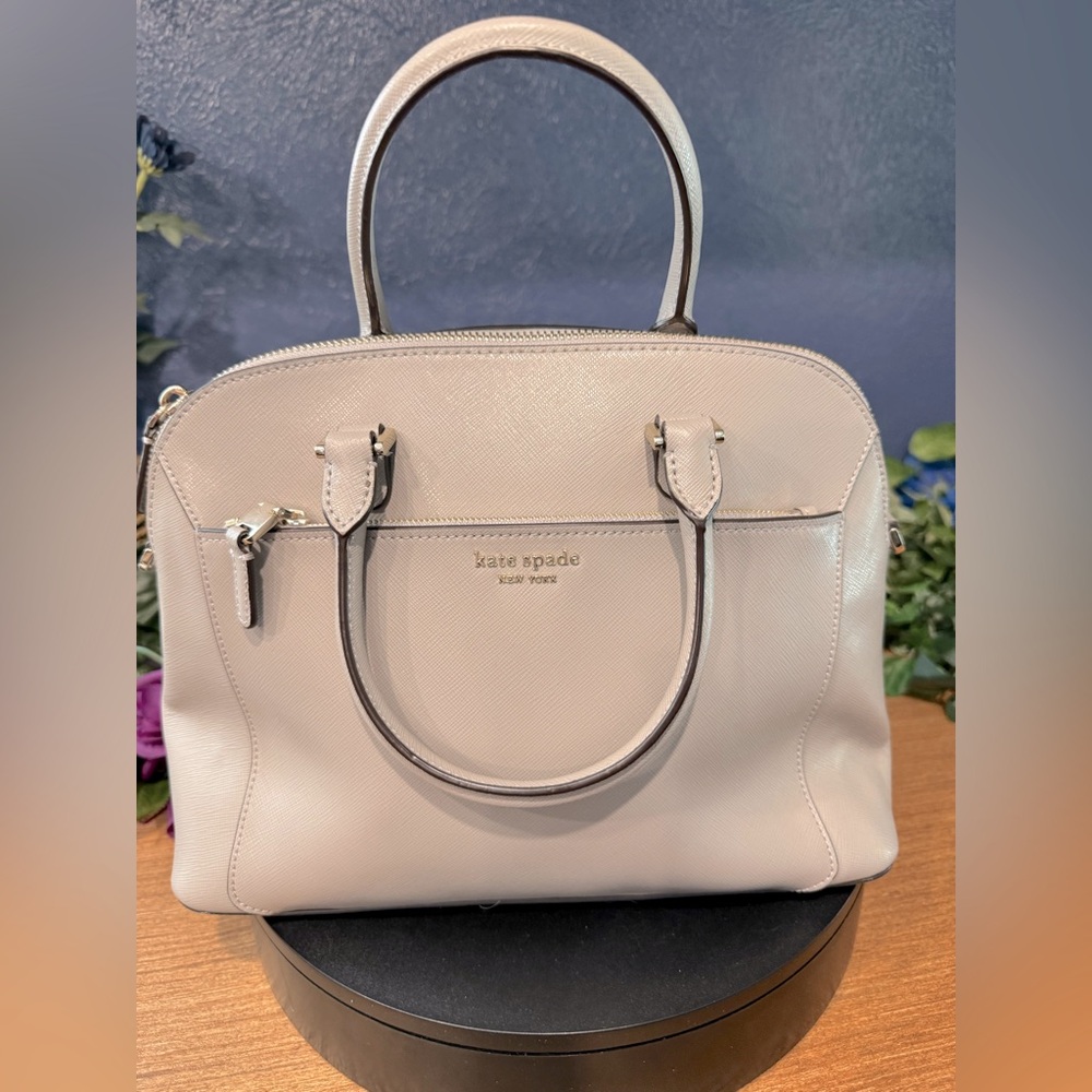 Kate Spade Louise Medium Dome Satchel Gray